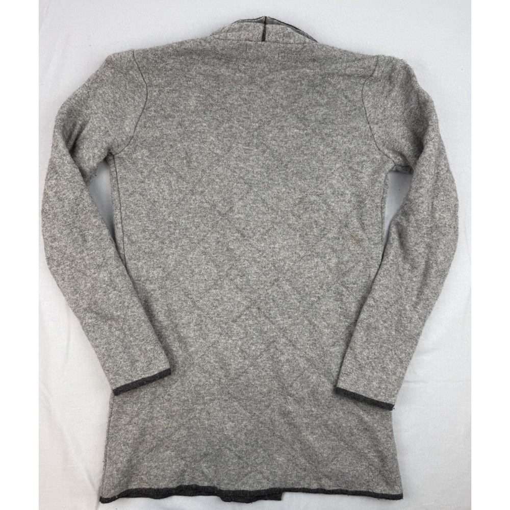 Anthro Benedetta B Wool Cashmere Cardigan Gray Open Front Cozy S - Picture 8 of 8